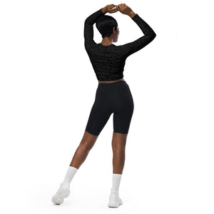 Fossa Jungle Camo Recycled long-sleeve crop top