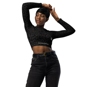 Fossa Jungle Camo Recycled long-sleeve crop top