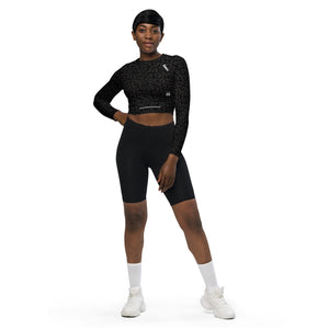Fossa Jungle Camo Recycled long-sleeve crop top